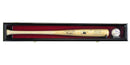 1 Baseball Bat Display Case Cabinet - Black Horizontal Mounting - sfDisplay.com