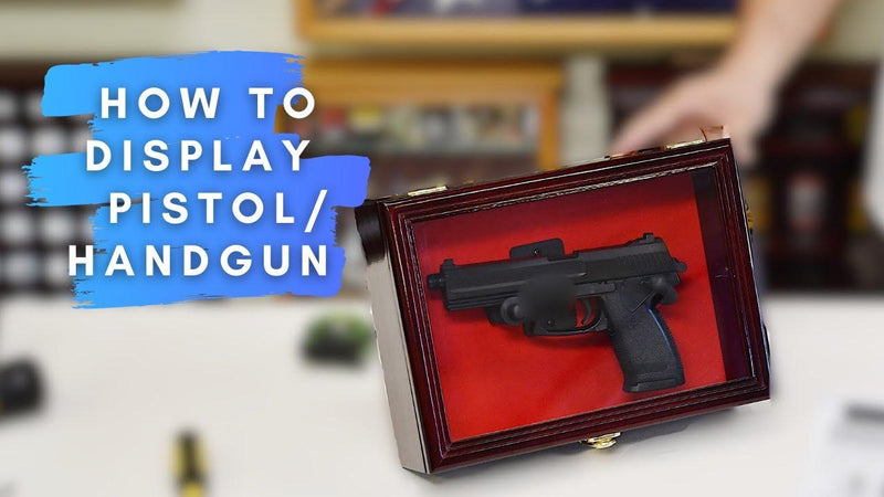 How to Mount a Pistol/Handgun in a Display Cabinet - sfDisplay.com