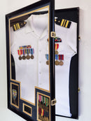 Large Jersey or Uniform Display Case Cabinet Shadowbox (w/ Double Matting)