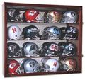 16 Mini Helmet Display Case Cabinet (Mirror Back) - sfDisplay.com