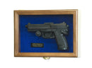 Single Pistol Handgun Display Case Wall Mount Cabinet - sfDisplay.com