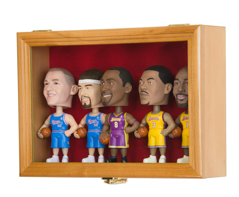 Small Bobblehead Figurine Display Case Cabinet