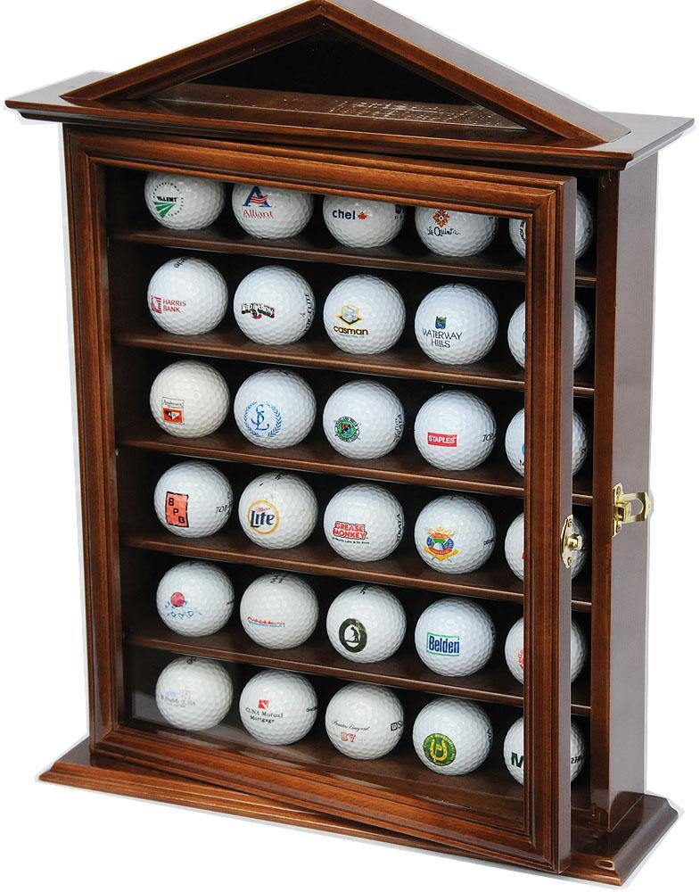 30 Golf Ball Designer Display Case Cabinet - sfDisplay.com