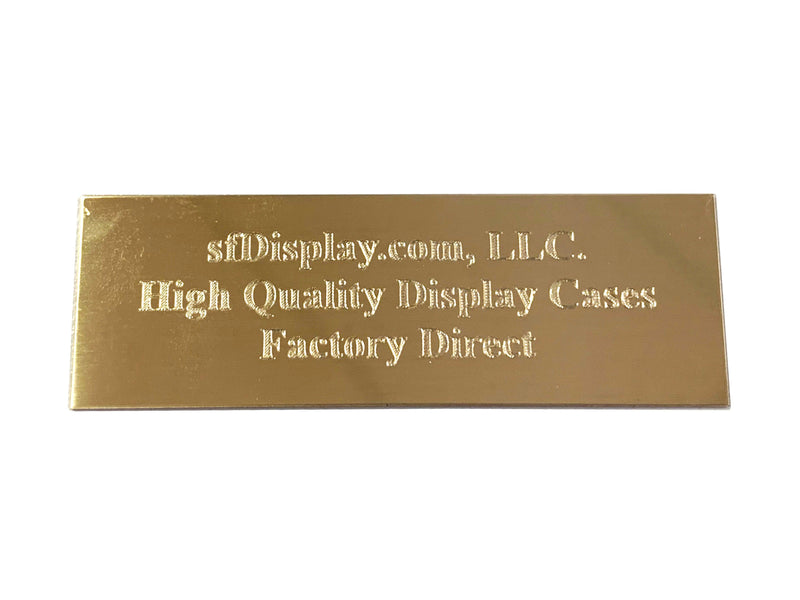 3x1 Engraving Plate with 3 lines of text - sfDisplay.com
