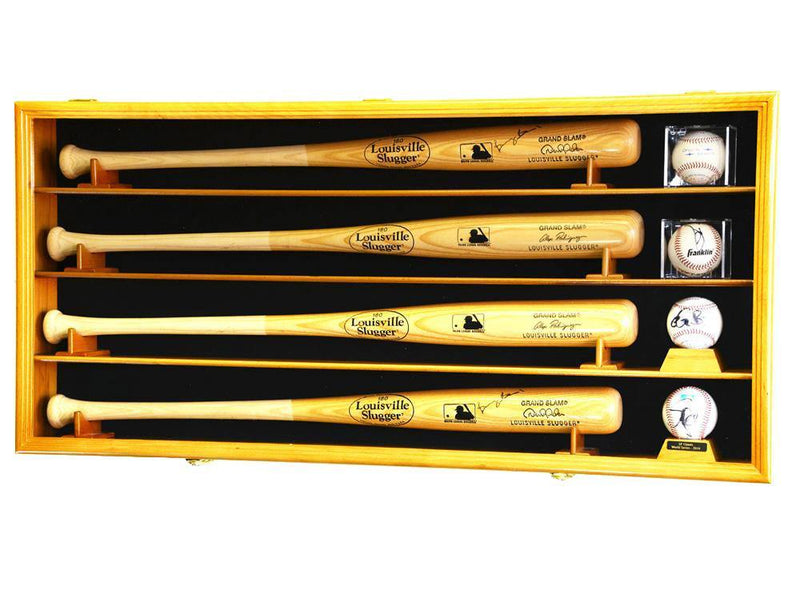 4 Baseball Bat Display Case Cabinet - sfDisplay.com