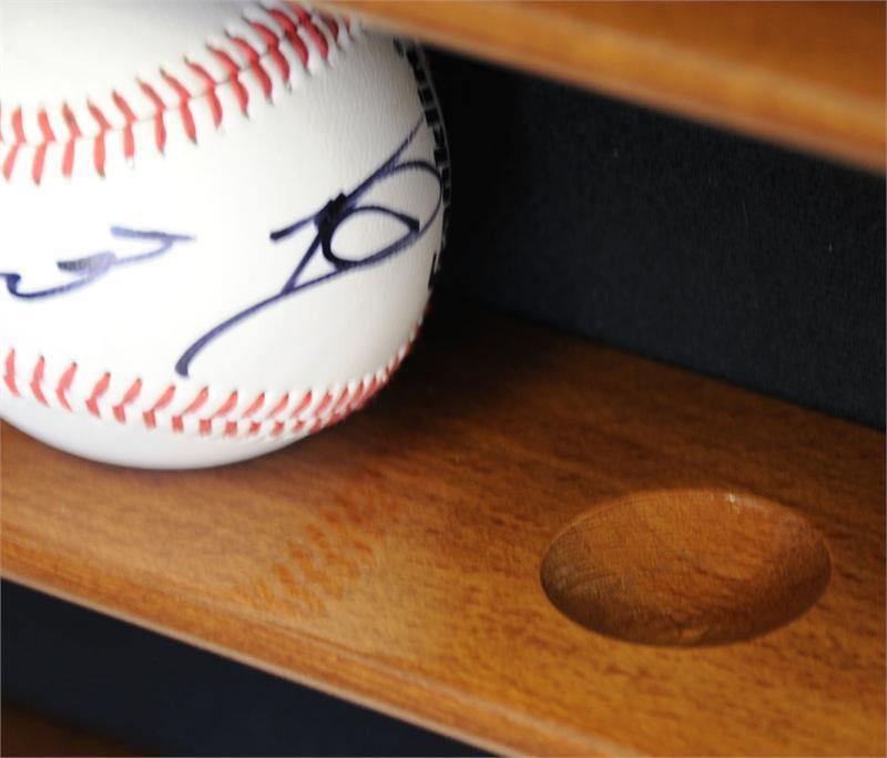 43 Baseball Ball Display Case Cabinet - Home Plate Shaped - sfDisplay.com