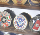 Mirrored Back Military Challenge Coin Display Case Cabinet - sfDisplay.com