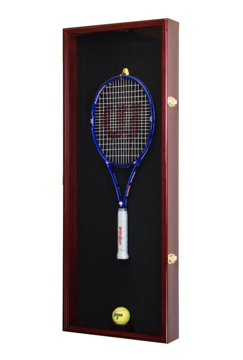 Tennis Racket and Ball Display Case Cabinet