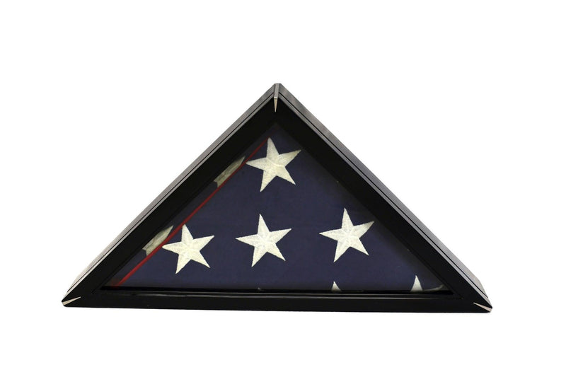 Honors Flag Display Case Glass Cabinet for 5x9.5' Flag - sfDisplay.com