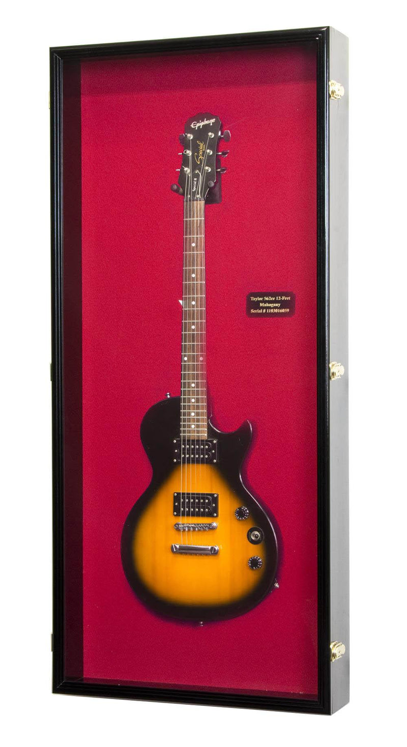 Electric Guitar Display Case Cabinet - sfDisplay.com