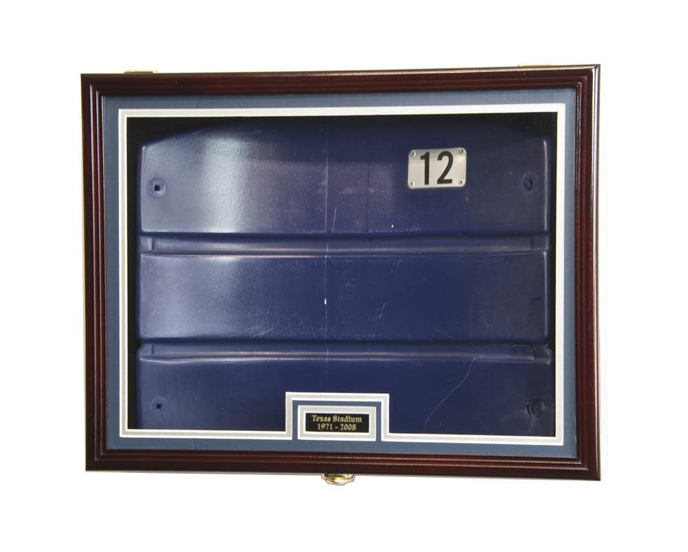 Stadium Seat Back Display Case Shadowbox - Custom Matting Option - sfDisplay.com