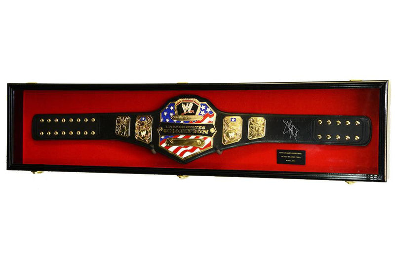 Wrestling Belt Display Case Cabinet (54") - sfDisplay.com